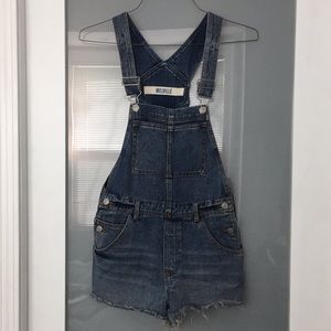 Brandy Melville Denim Overall Shorts